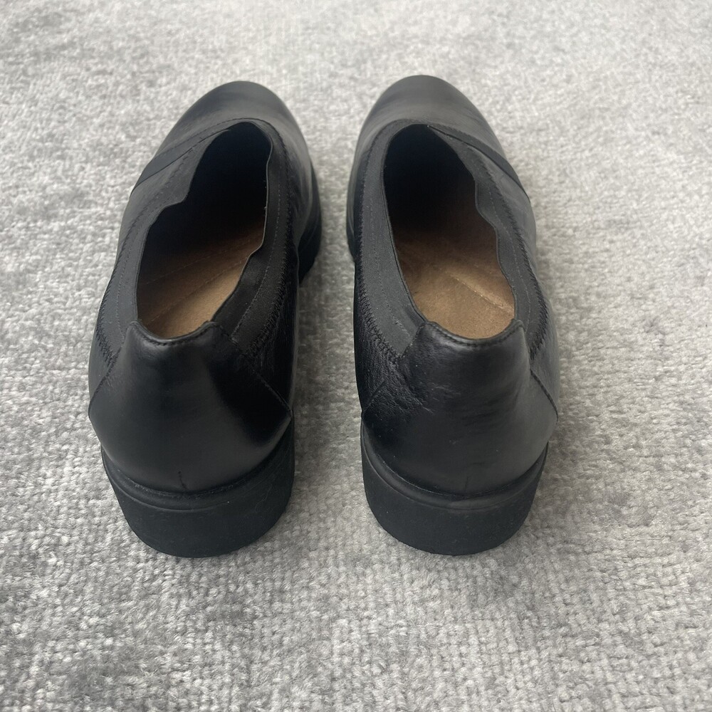 Clarks Shoes Womens Size 9 Black Leather Bellevue Cedar Lightweight Foam Bottom - Picture 4 of 11